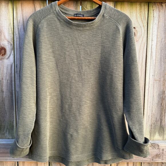 Banana Republic Olive Crewneck Knit Pullover - Picture 1 of 7